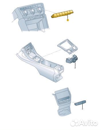 Блок кнопок передний Skoda Kodiaq NS7 czda 2019