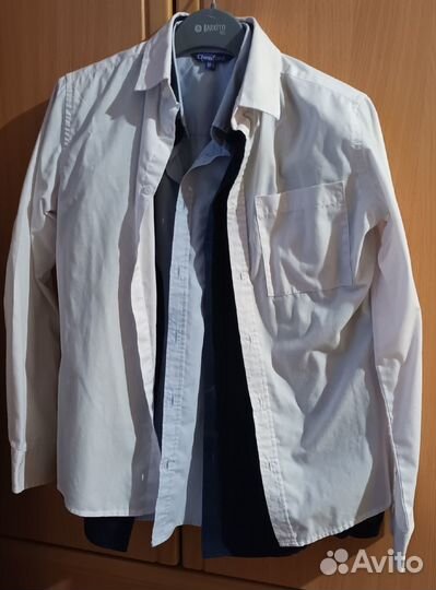 3 рубашки б/у на мальчика 140
