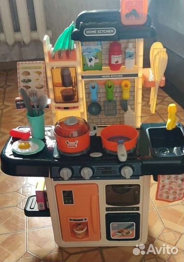 Новая детская кухня со звуком, светом и паром