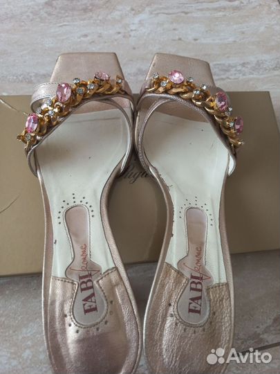 Сабо женские 38 размер натуральная кожа