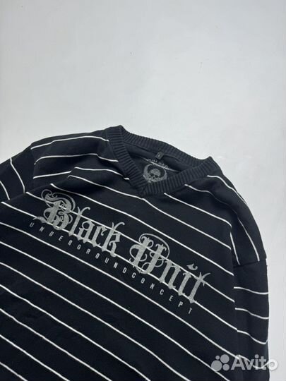Джемпер Black Unit 2000s Striped Jumper (M)