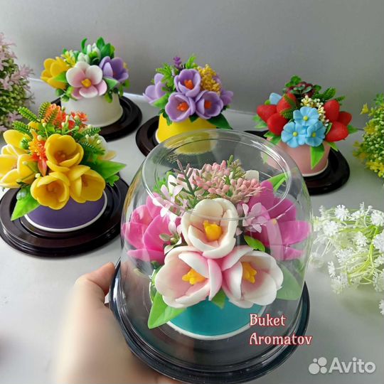 Букеты из мыла. Розы, пионы, тюльпаны, ромашки