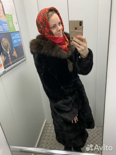 Павловопосадский платок шерсть 146/146, бу