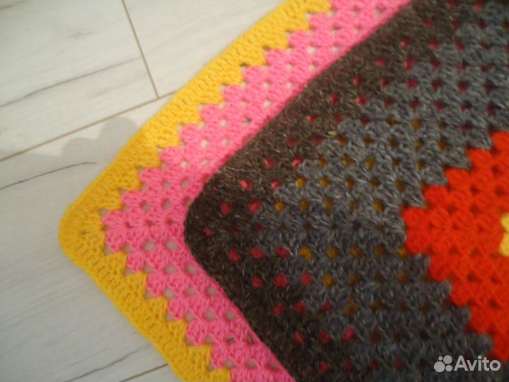 Вязаная сидушка для стула