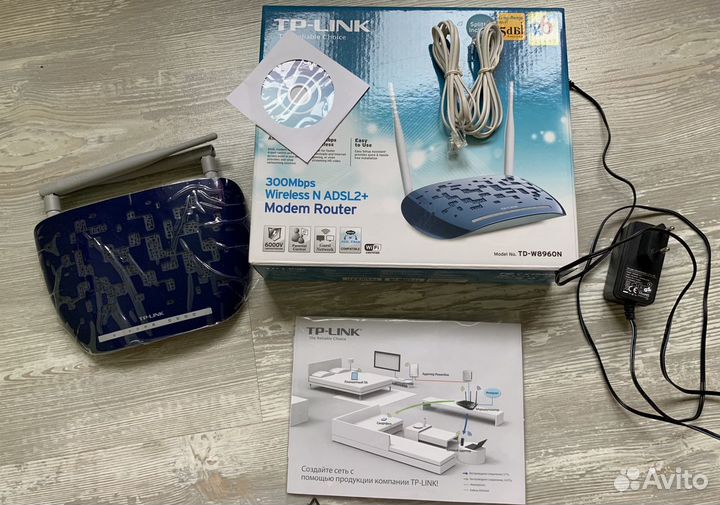 Беспроводной adsl-роутер TP-link TD-W8960N