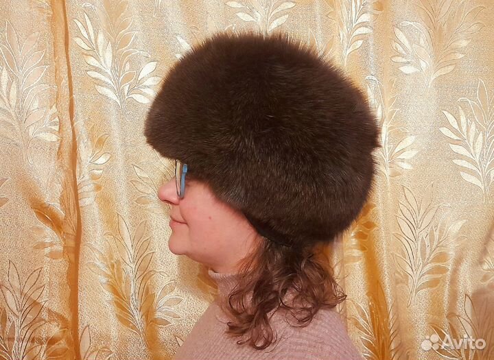 Зимняя женская шапка из песца