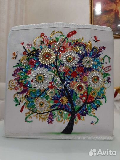 Коробка для хранения-Осень-алмазная мозаика