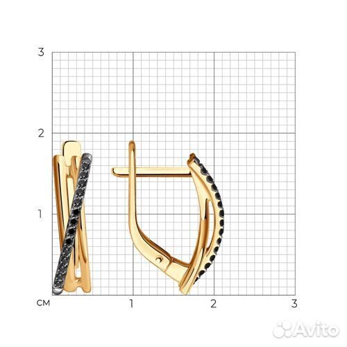 Серьги Diamant из золота, 51-220-01895-3