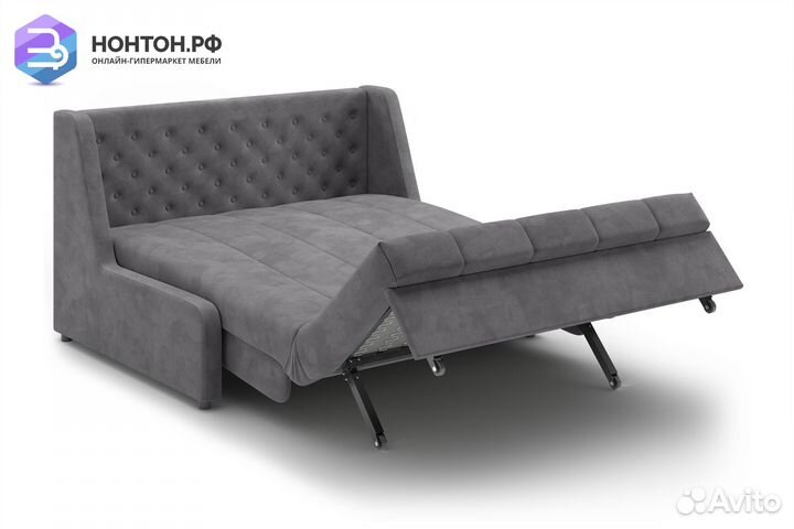 Диван аккордеон Вернисаж серый
