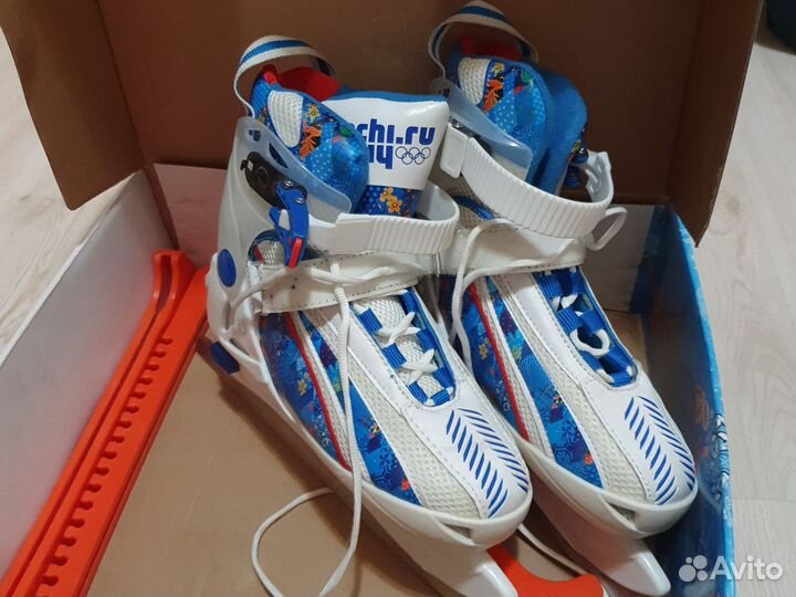 Детские раздвижные ледовые коньки 34-38