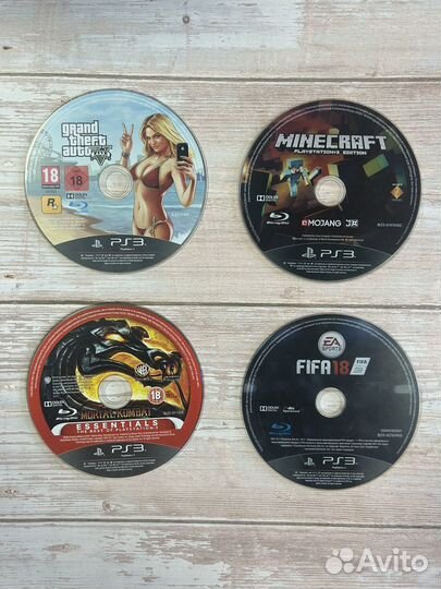 Диски PS 3 без коробок