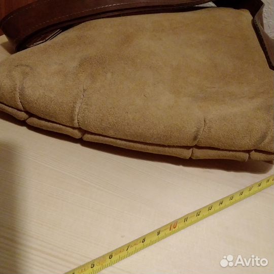 Сумка женская ретро винтаж натуральная замша