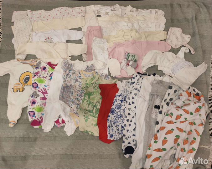 Одежда для девочки от 0 до 6 мес пакетом