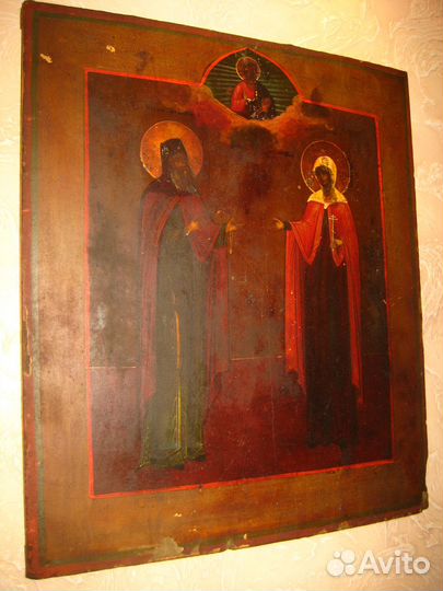 Икона Палех Святые