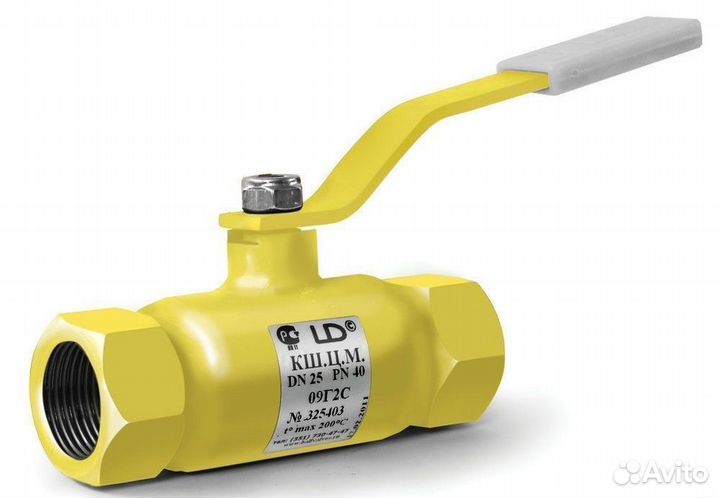 Кран стальной шаровый полнопроходной