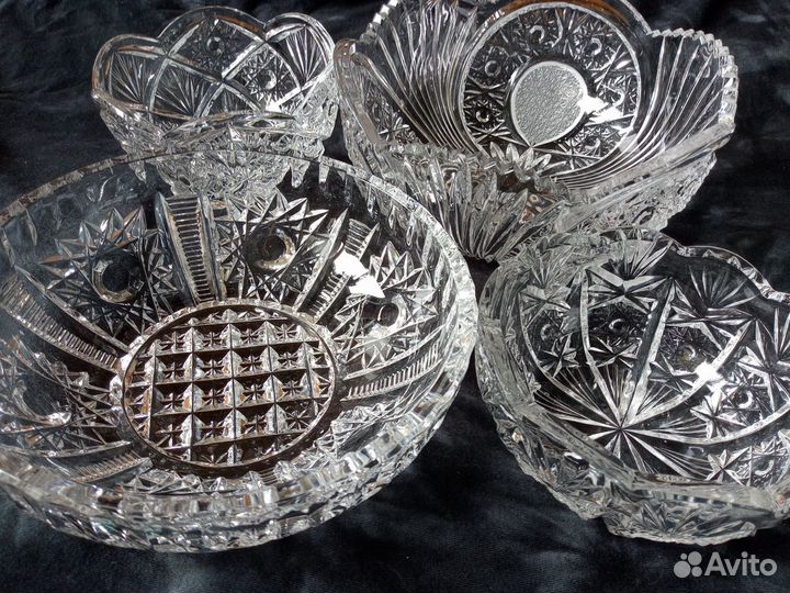Хрустальные конфетницы/салатники СССР (2)