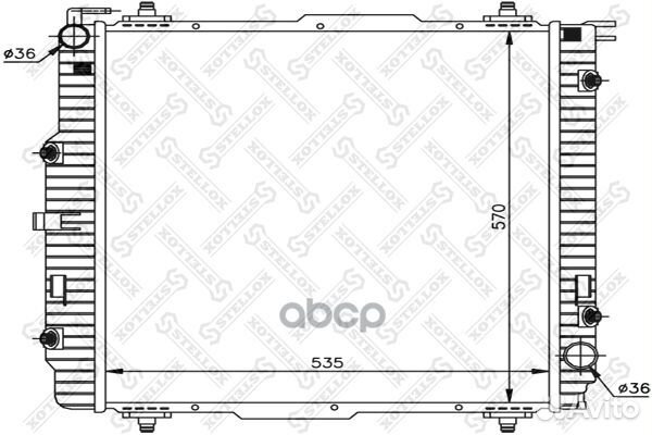 10-25881-SX радиатор системы охлаждения MB W46