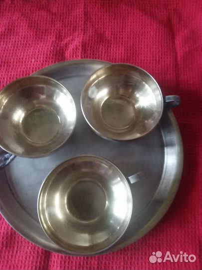 Кофейные мельхиоровый набор