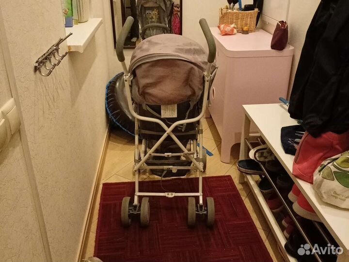 Коляска-трость прогулочная lorelli trek серая