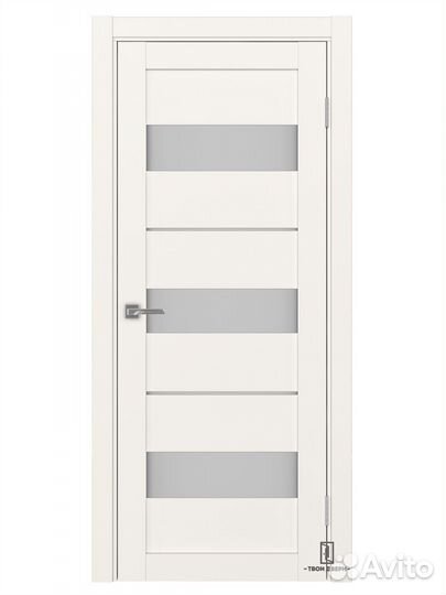 Дверь межкомнатная Оптима Порте 526, ясень серебри