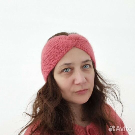 Повязка на голову вязаная