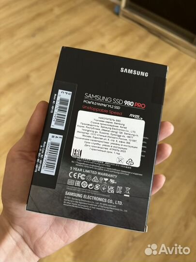 SSD Samsung 1tb 980 Pro M2 (Новый)