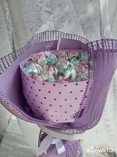 Букет зефирных роз