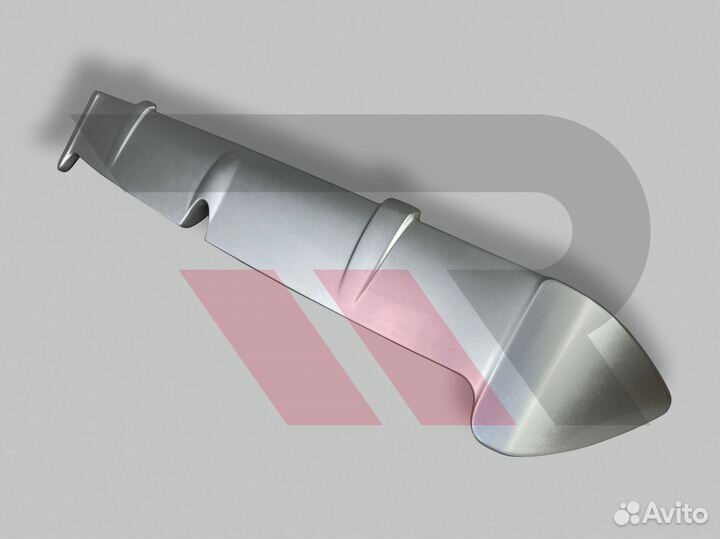 Спойлер Наверх Nissan Note 12 Серебро