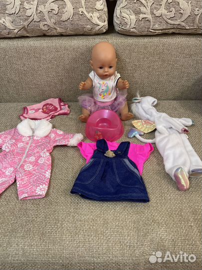 Кукла бэби борн и одежда к ней