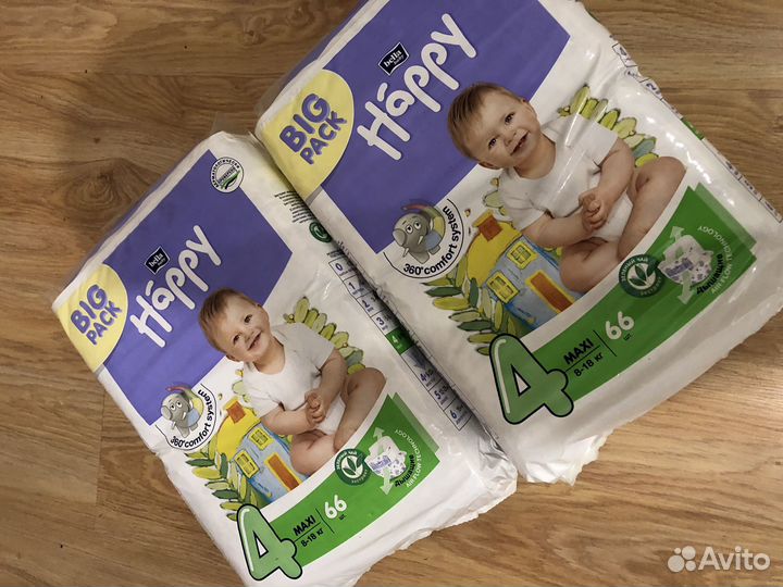 Подгузники Happy 4