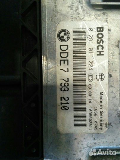 Эбу двигателя BMW E60 530D
