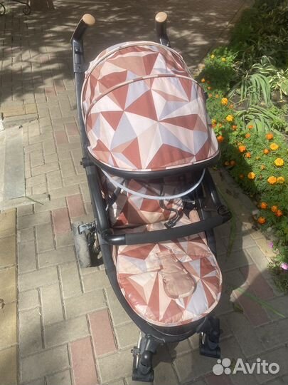 Каляска складная металлическая с амортизаторами