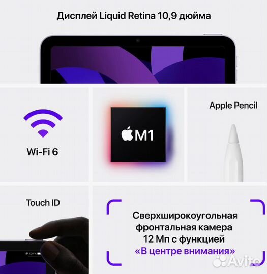 iPad Air 5 Wi-Fi 64 GB - все цвета