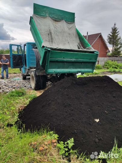 Низинный торф валом до 6 куб