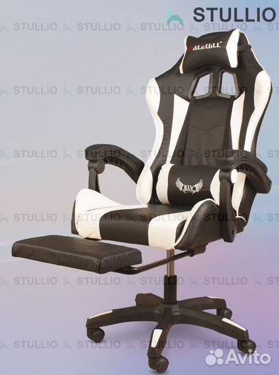Компьютерное игровое кресло геймерское с массажем