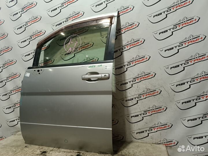 Дверь nissan serena PC24 PNC24 RC24 TC24 TNC24 VC24 VNC24 H01014N0MM передняя левая серебро, KY0 NA6
