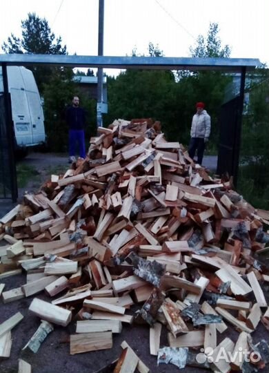 Дрова Береза навалом сухие в Выборге любого объема