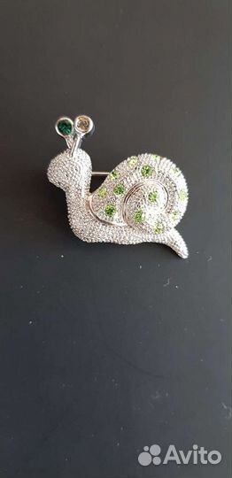 Брошь в виде животных улитка. Бижутерия украшения