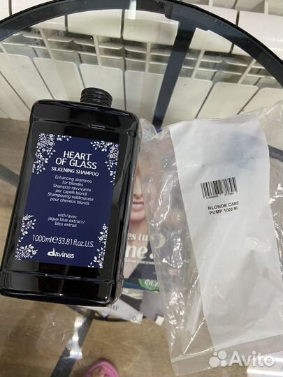 Шампунь davines heart of glass и бондинг
