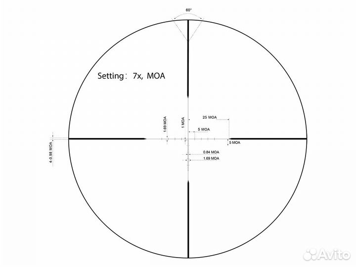 Прицел Vector Optics Matiz 2-7x32, VOW-MOA (scom-3