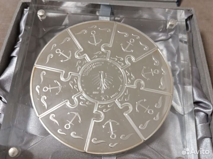 2008 Германия Горх Фок Барк Корабль серебро