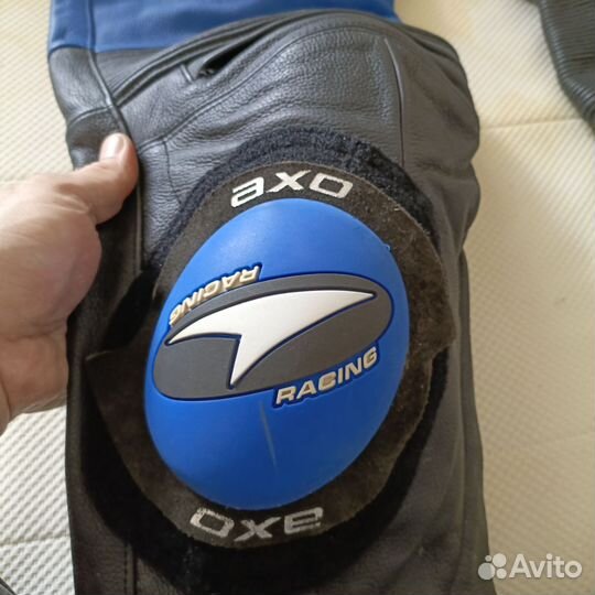 Кожаные мото штаны AXO Racer One Leather Pant