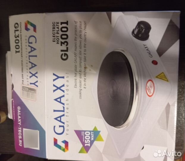 Плитка электрическая настольная Gelaxy GL3001