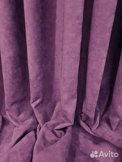 Шторы канвас лиловые новые комплект