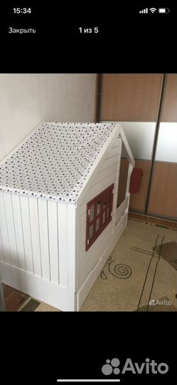 Детская кровать домик