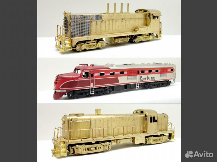 Локомотивы США - латунь - 1/160 железная дорога N