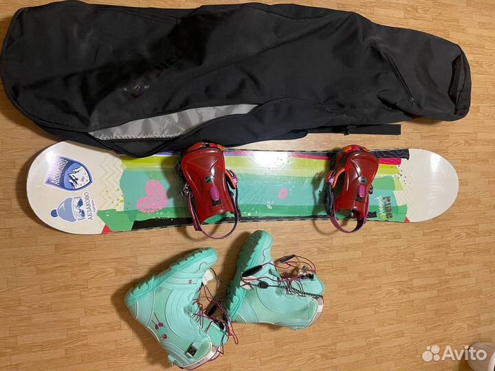 Сноуборд Ride + крепления +ботинки
