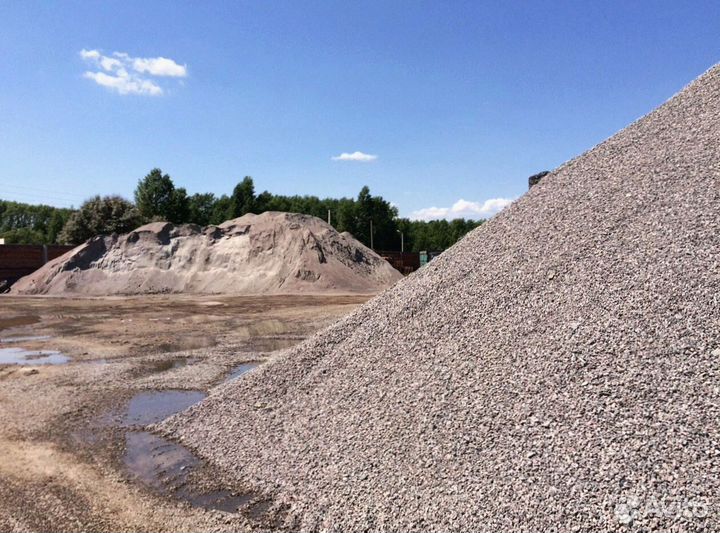 Щебень гравийный в наличии с доставкой
