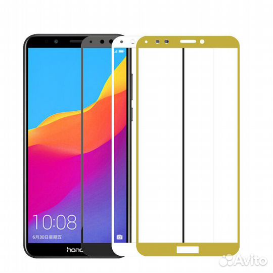 Защитное стекло Huawei Honor 7а 5.7 + Black