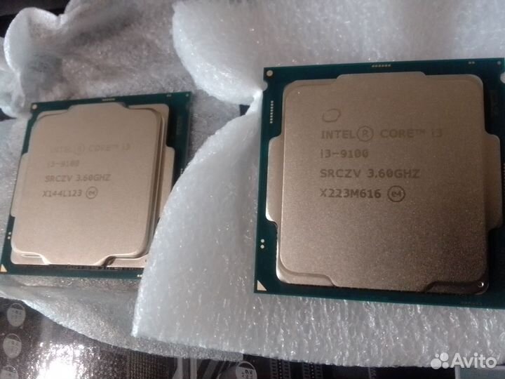 Материнская плата LGA 1151v2 + i3 9100 + Кулер